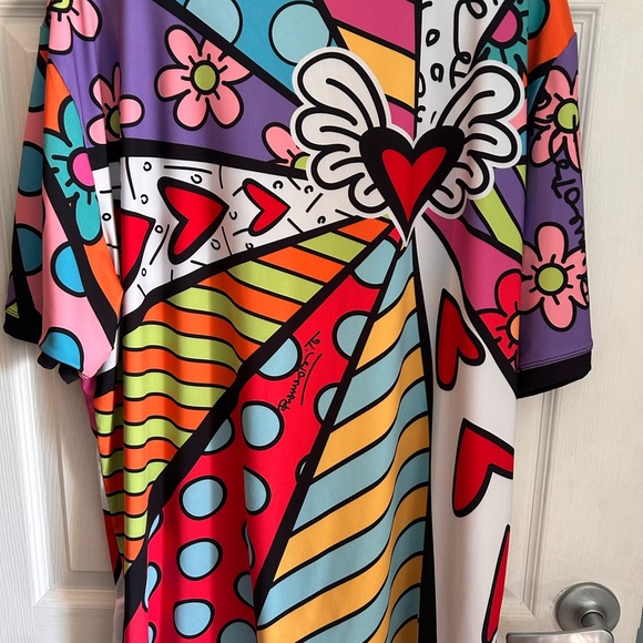 Vibrant Multicolor Graphic Men's Short Sleeve Tee - Picture 3 of 3